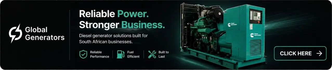 Reliable power. Stronger business. Diesel generator solutions built for South African businesses.